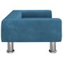 Voir la diapositive 4 : VIDAXL Lit pour chien bleu 70x45x26,5 cm velours