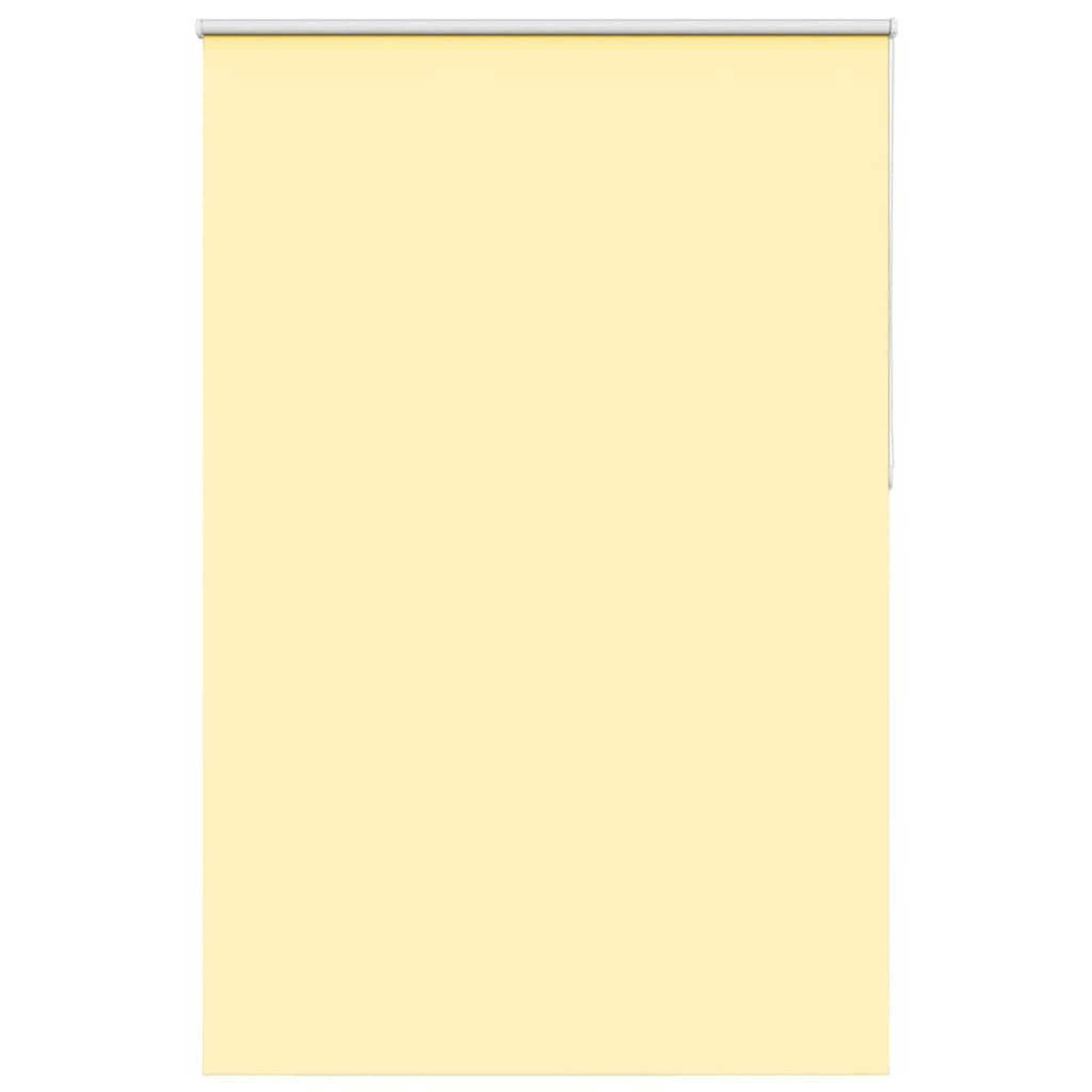 VIDAXL Store enrouleur occultant jaune largeur du tissu 141,6 cm