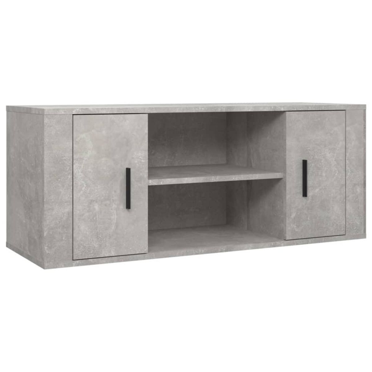 VIDAXL Meuble TV Gris beton 100x35x40 cm Bois d'ingenierie