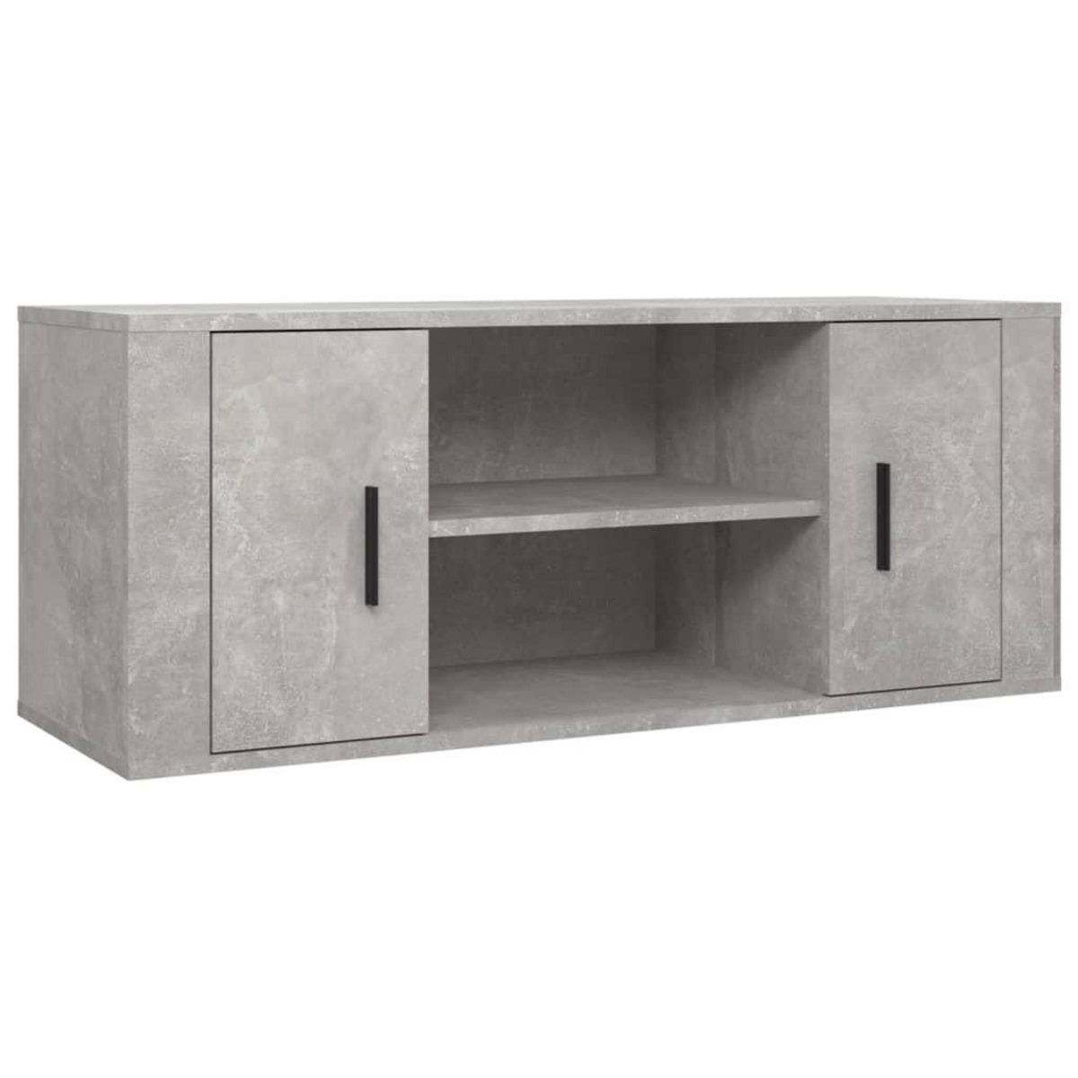 VIDAXL Meuble TV Gris beton 100x35x40 cm Bois d'ingenierie