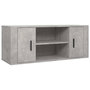 Voir la diapositive 2 : VIDAXL Meuble TV Gris beton 100x35x40 cm Bois d'ingenierie