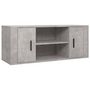 Voir la diapositive 2 : VIDAXL Meuble TV Gris beton 100x35x40 cm Bois d'ingenierie