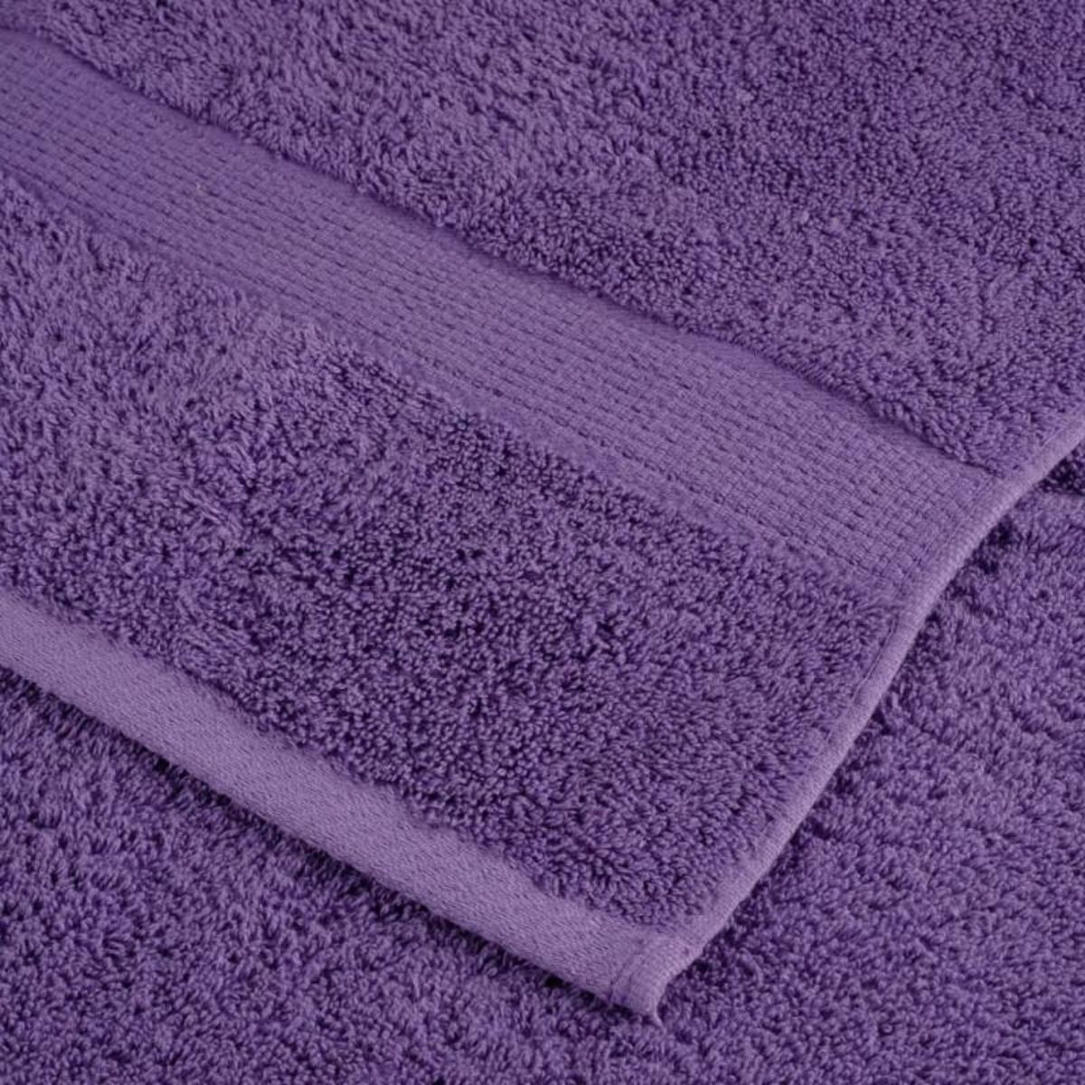 VIDAXL Ensemble de serviettes de qualité supérieure SOLUND 6pcs violet