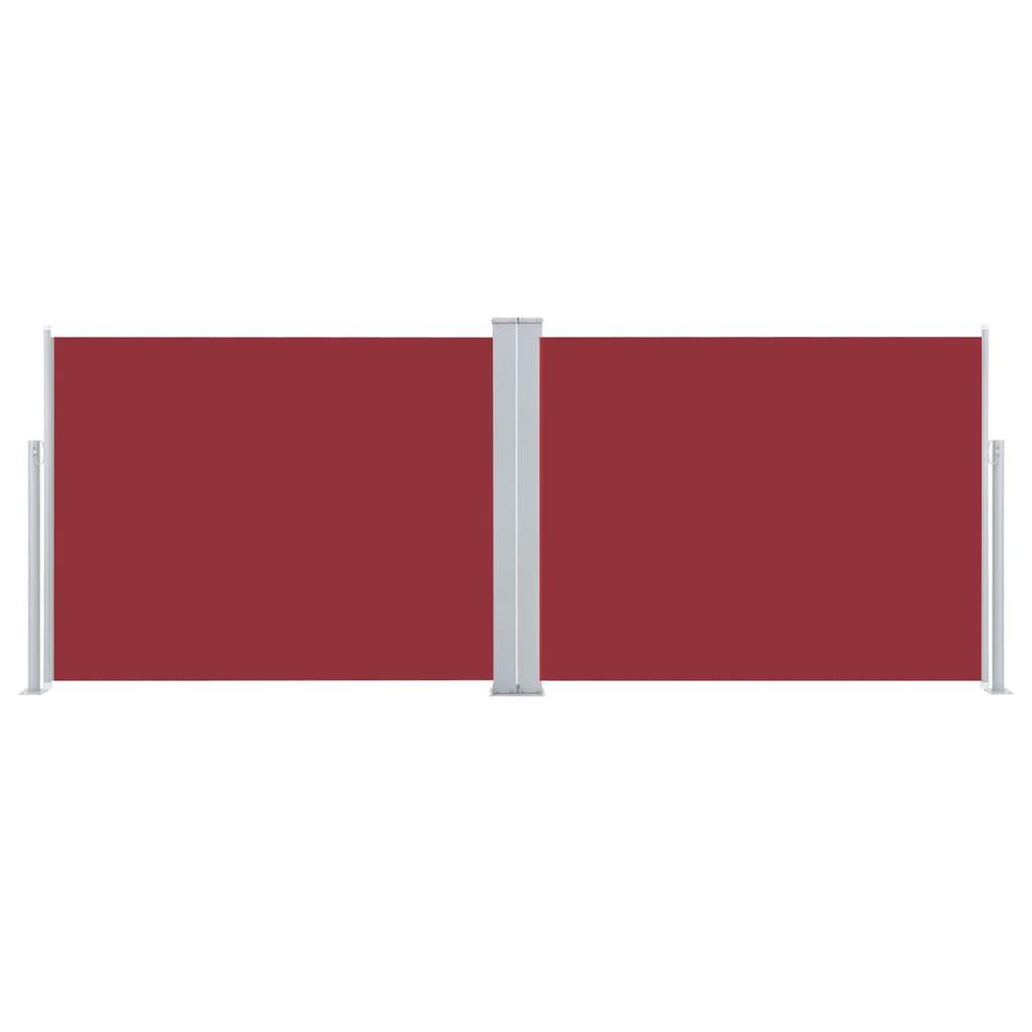 Voir la diapositive 4 : VIDAXL Auvent lateral retractable Rouge 140 x 1000 cm