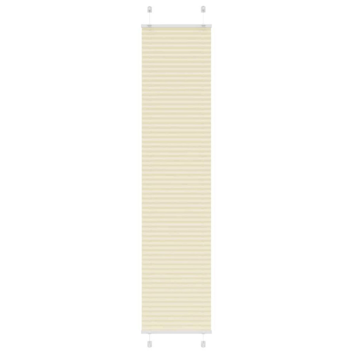 VIDAXL Store plisse creme 50x200 cm largeur du tissu 49,4 cm polyester