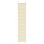 VIDAXL Store plisse creme 50x200 cm largeur du tissu 49,4 cm polyester