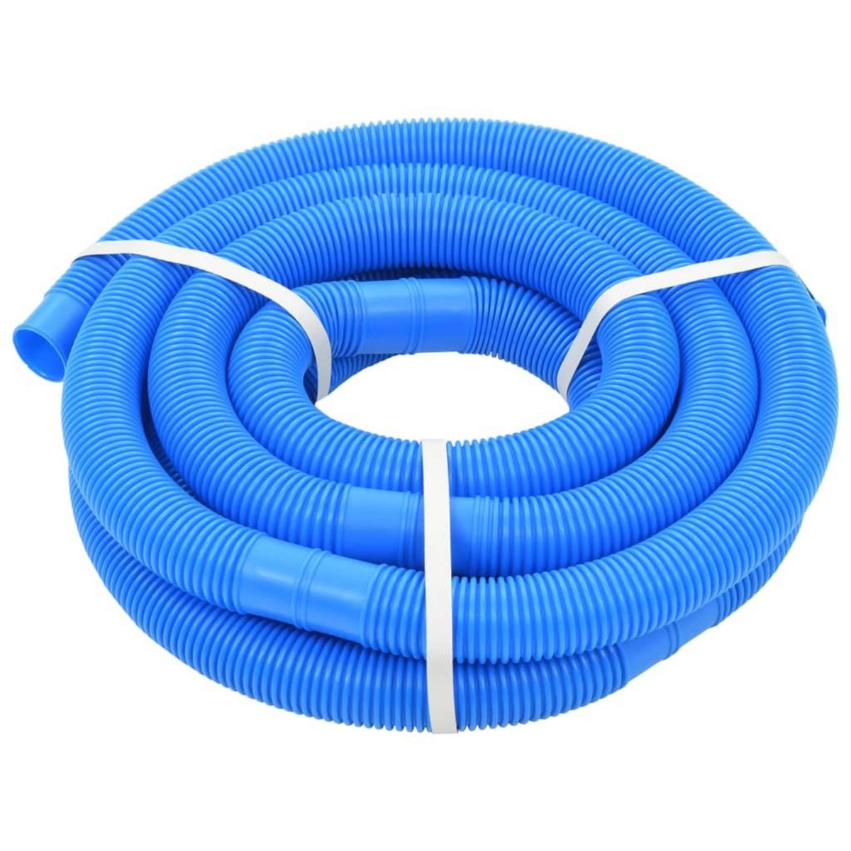 VIDAXL Tuyau de piscine avec colliers de serrage Bleu 38 mm 6 m