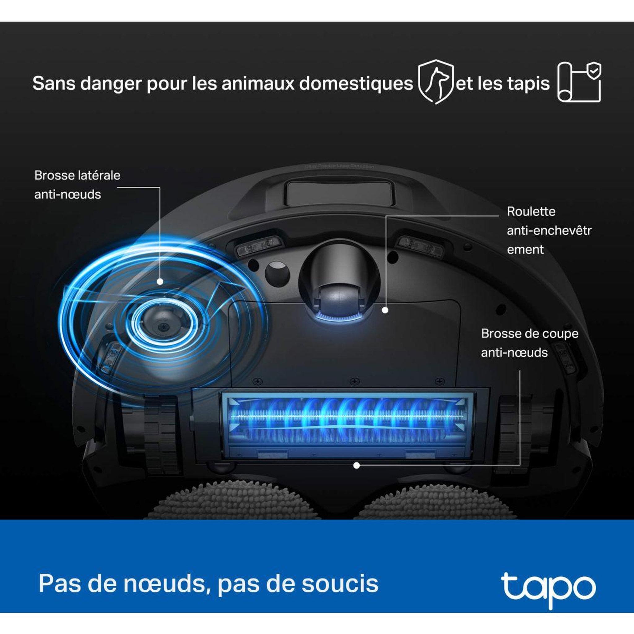 Voir la diapositive 5 : TP-LINK Robot aspirateur laveur tapo rv50 pro omni