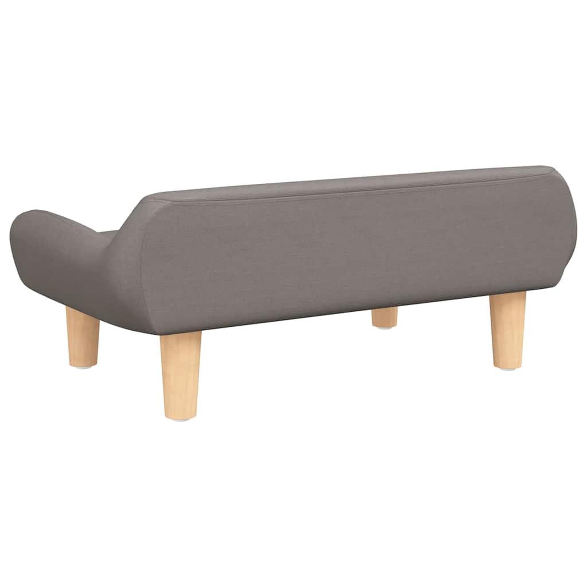 Voir la diapositive 5 : VIDAXL Lit pour chien taupe 70x40x24 cm tissu