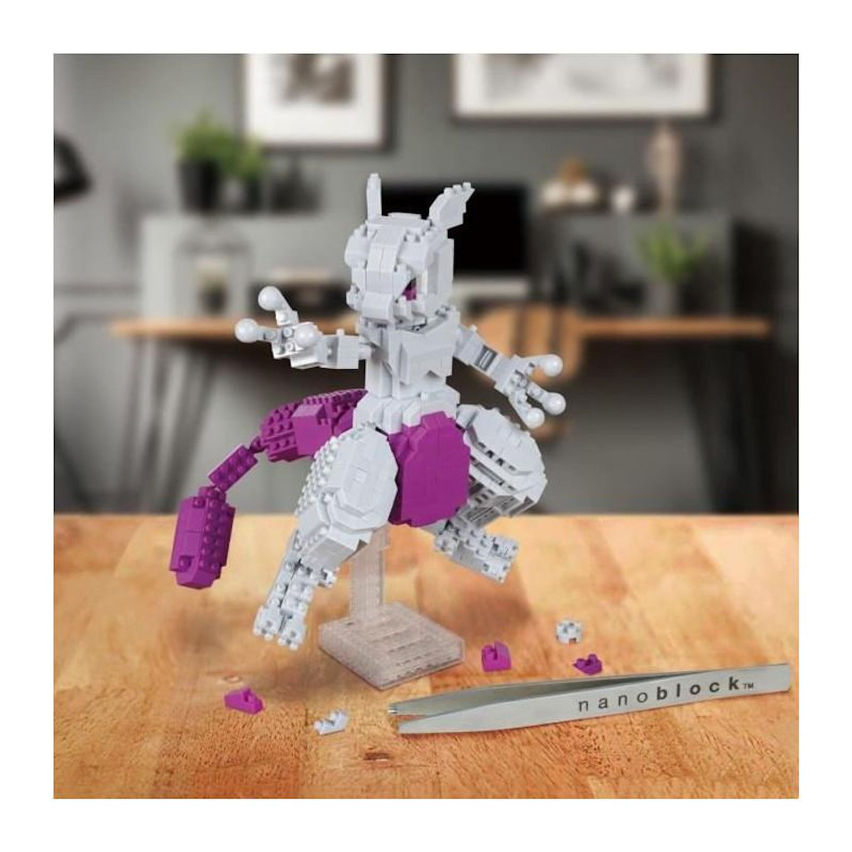 BANDAI Figurine Bandai NANOBLOCK Pokémon Mewtwo