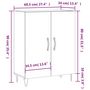 Voir la diapositive 6 : VIDAXL Buffet noir 69,5x34x90 cm bois d'ingenierie