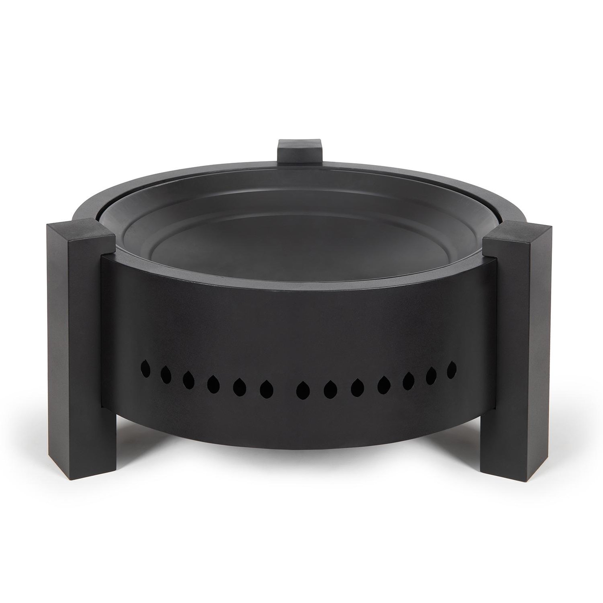 Voir la diapositive 2 : LIVOO Brasero au bois ou au charbon 47.5cm noir - doc286