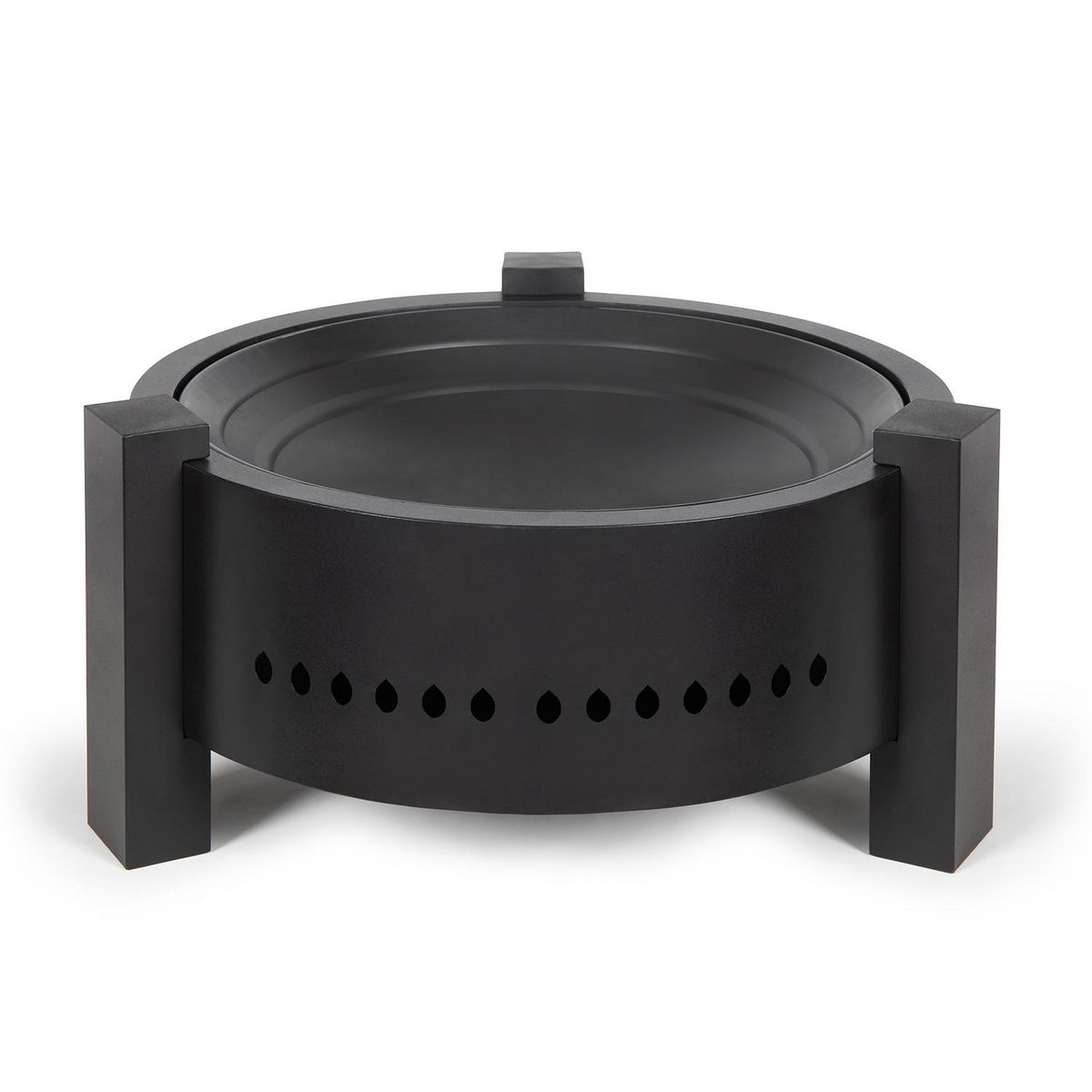 LIVOO Brasero au bois ou au charbon 47.5cm noir - doc286