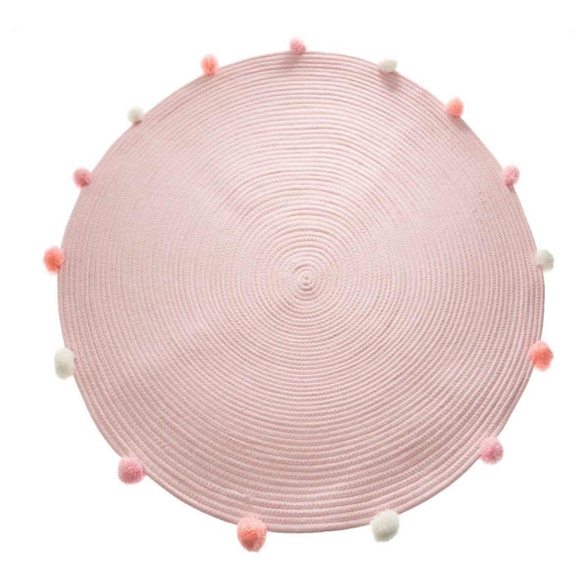 ATMOSPHERA FOR KIDS Tapis enfant gros pompons 90 cm