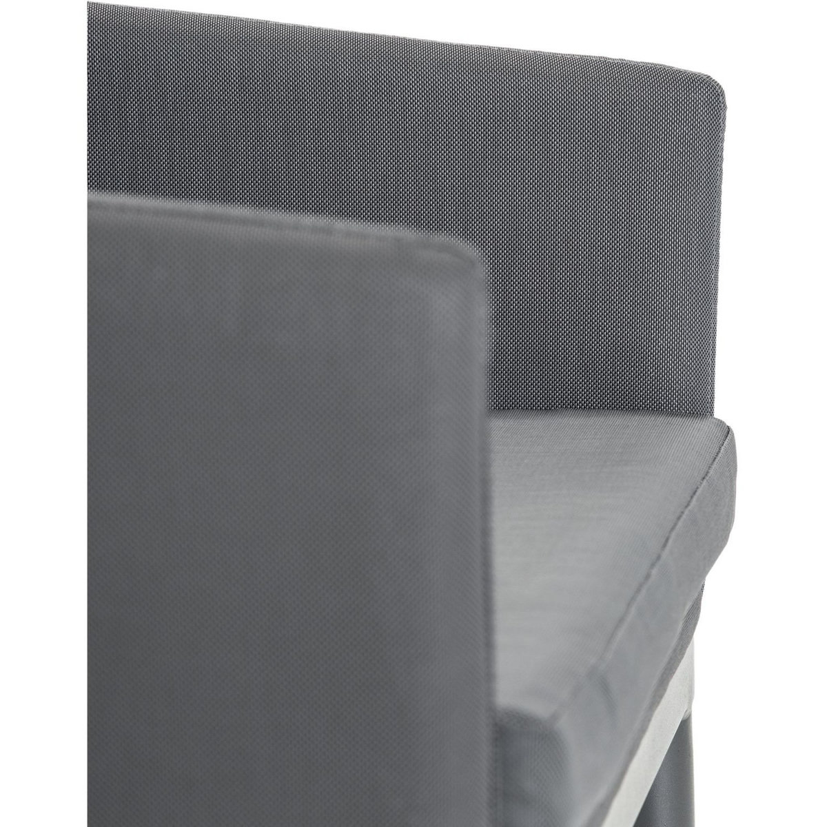 JARDILINE Lot de 2 fauteuils de jardin - Résine tressée/Aluminium - Anthracite - FORMENTERA