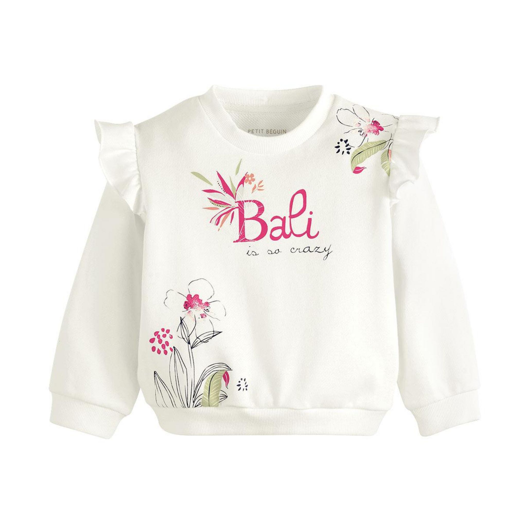 Petit Béguin Sweat-shirt enfant Olbia. Coloris disponibles : Beige
