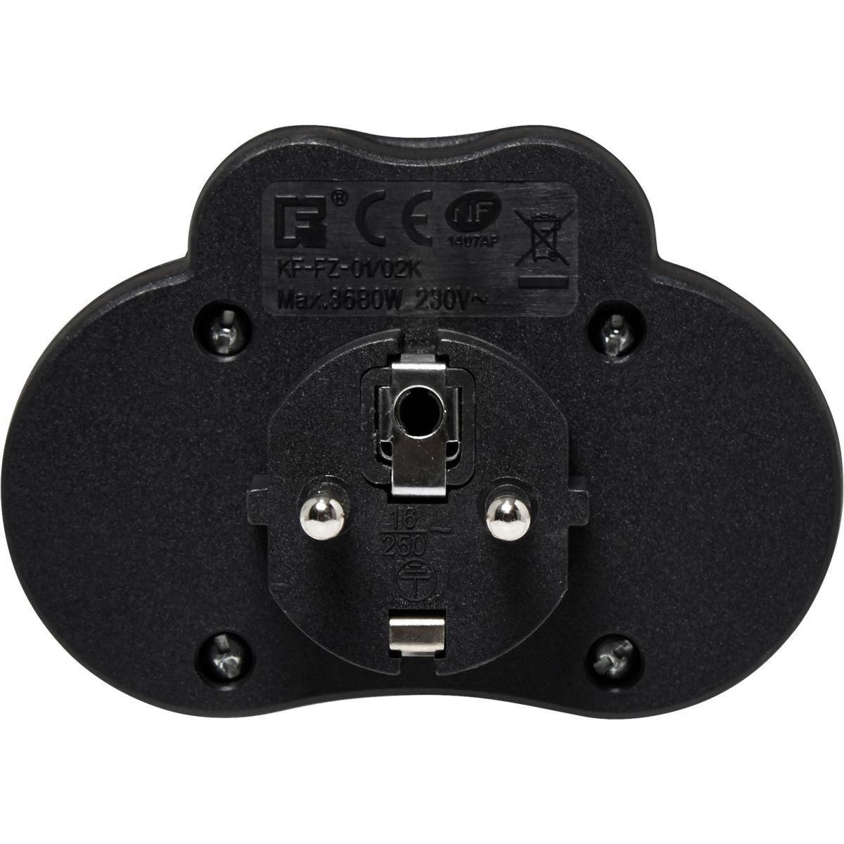 ESSENTIEL B Multiprise 2 prises 16A avec interrupteur