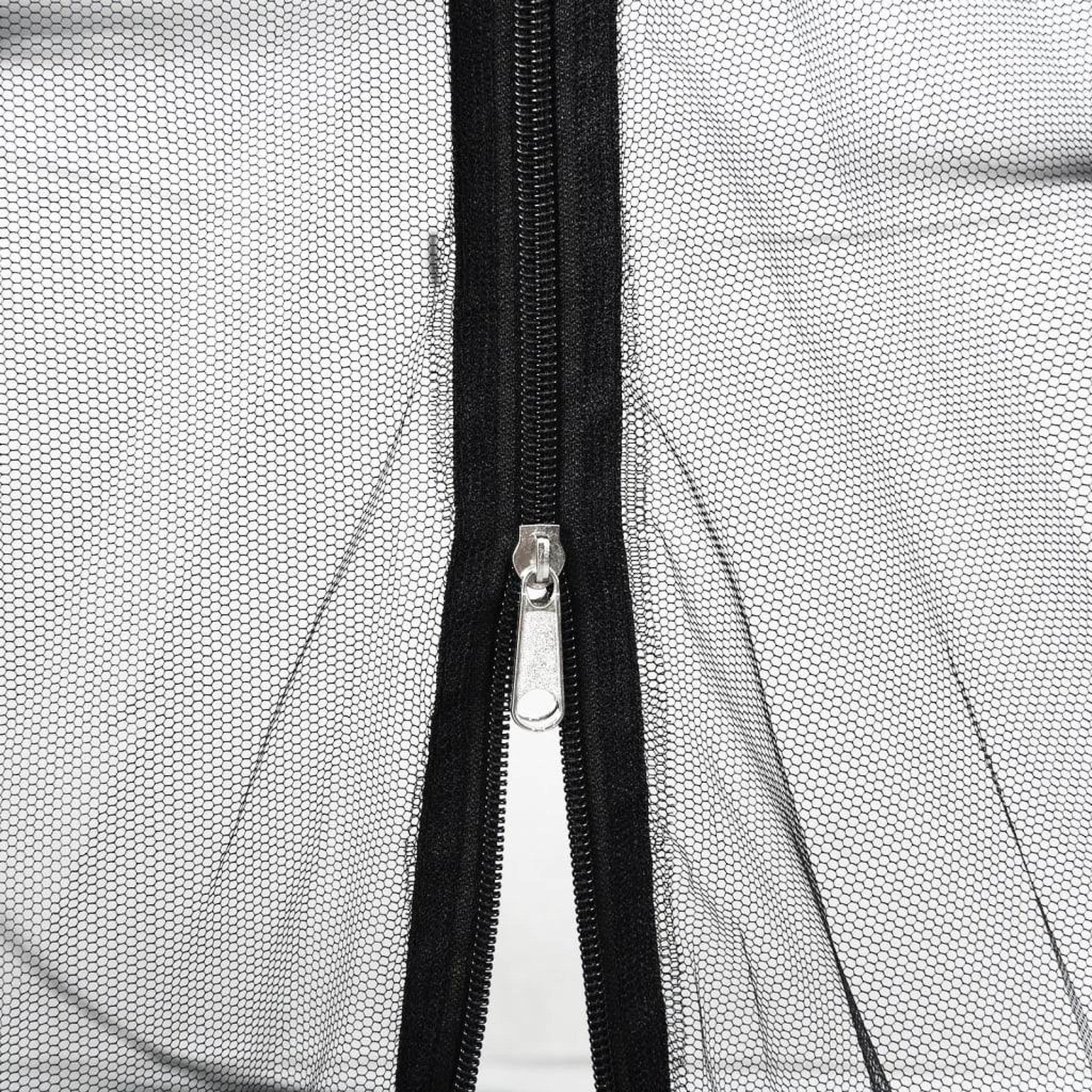 Voir la diapositive 5 : VIDAXL Moustiquaire pour parasol 220 maille noir Φ300x230 cm