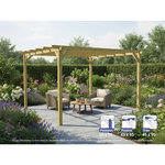 JARDIDECO Pergola massive en bois Tours 420 x 420 cm - Maderland