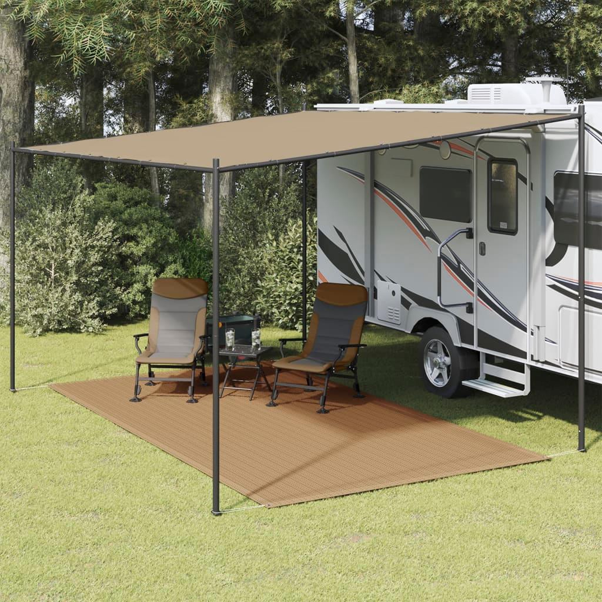 Voir la diapositive 1 : VIDAXL Tapis de tente 250x450 cm Taupe