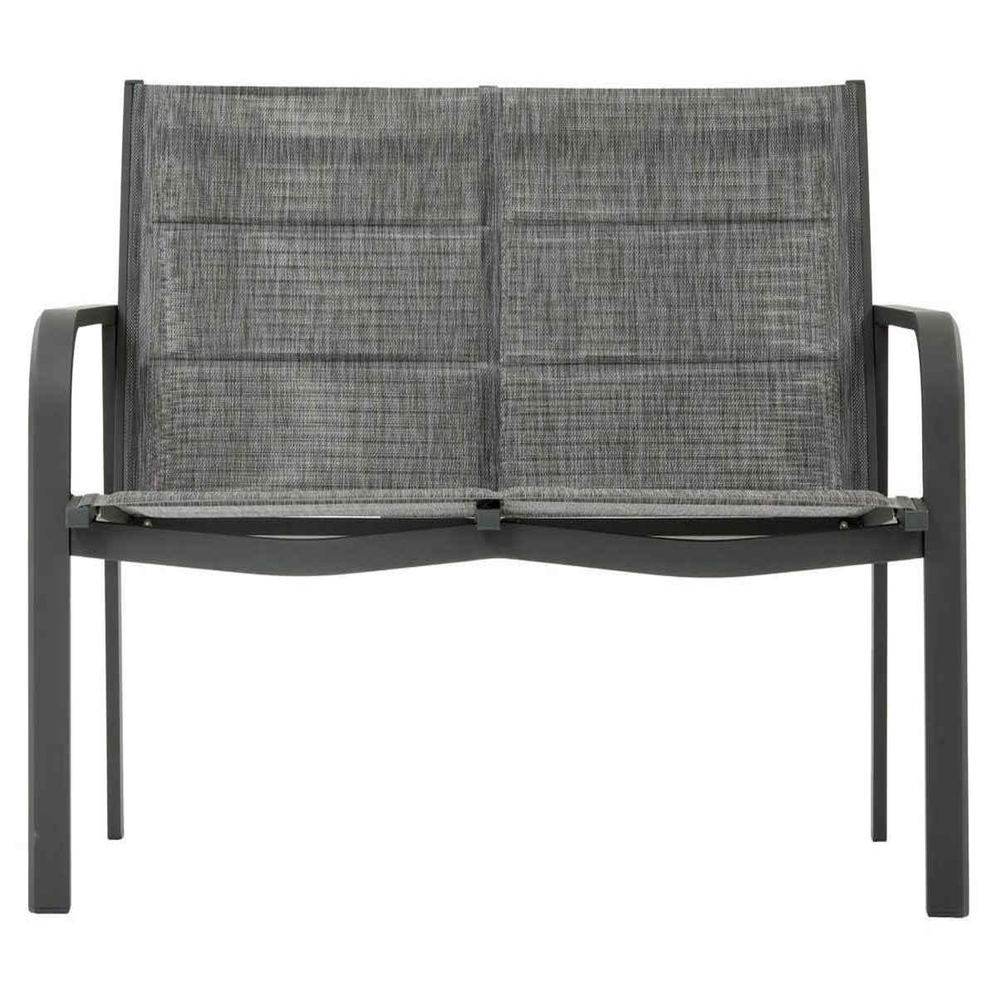 Voir la diapositive 6 : HESPERIDE Salon de jardin alu et texaline piazza graphite - 4 places - hespéride