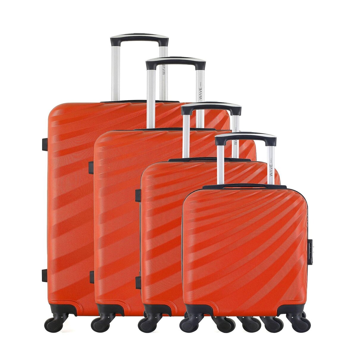 WAVE PARIS WAVE PARIS - Set de 4 Valises DANUBE-M 75 cm 4 Roues