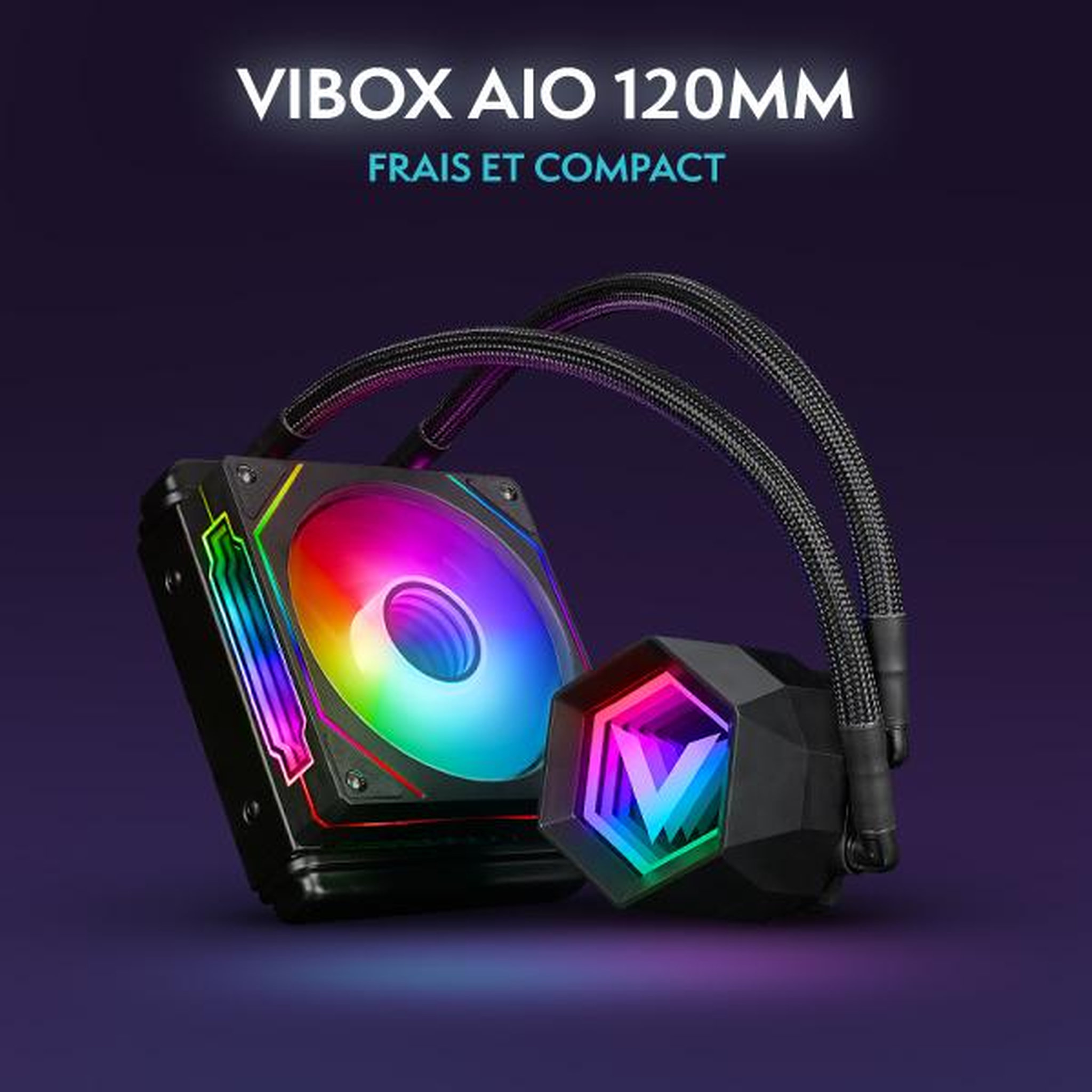 Voir la diapositive 3 : VIBOX PC Gamer - Ryzen 7 5700X, RTX 5050, 16 Go RAM, 500 Go SSD, Windows 11, WiFi 6 + Bluetooth 5.4