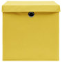 Voir la diapositive 4 : VIDAXL Boîtes de rangement avec couvercles 4 pcs 28x28x28 cm Jaune