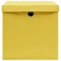 Voir la diapositive 4 : VIDAXL Boîtes de rangement avec couvercles 4 pcs 28x28x28 cm Jaune
