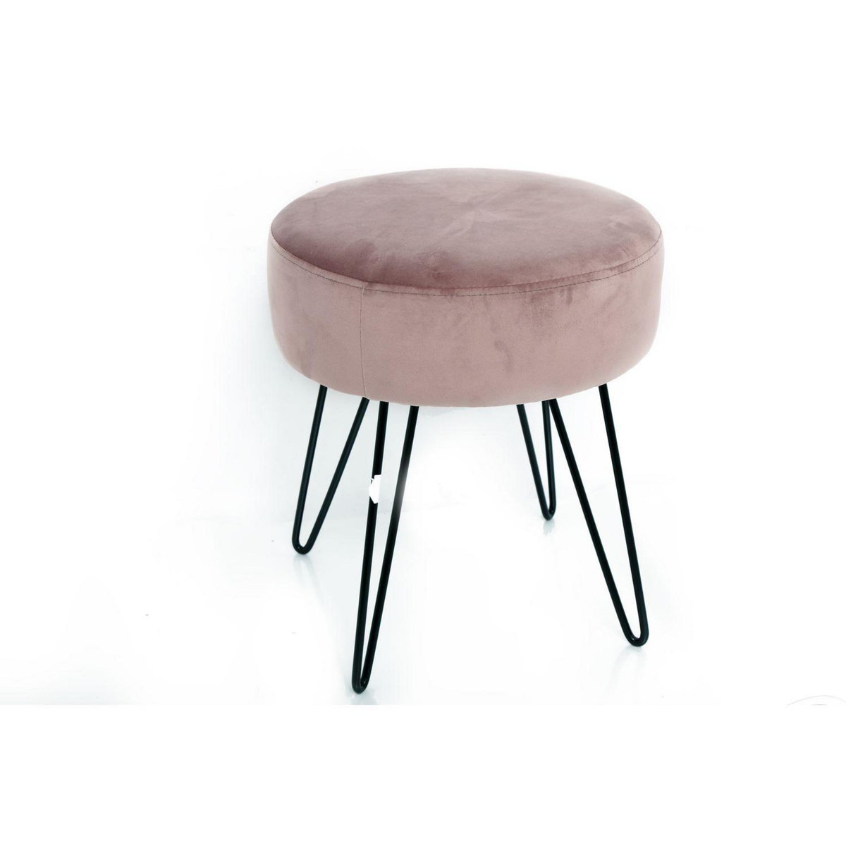 HEART OF THE HOME Tabouret design en velours Isio