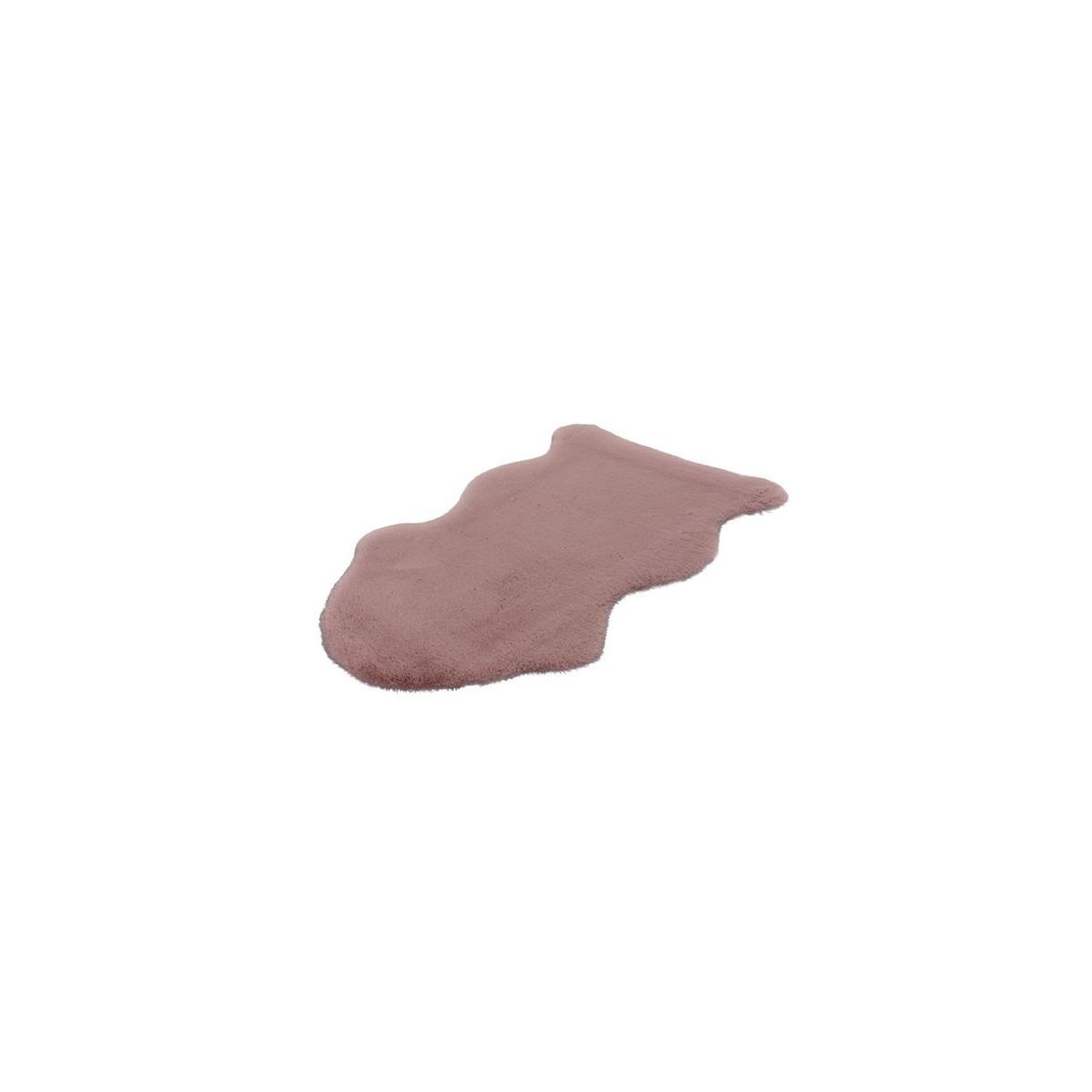 Voir la diapositive 2 : Paris Prix Tapis Imitation Fourrure  Kunda  60x90cm Rose