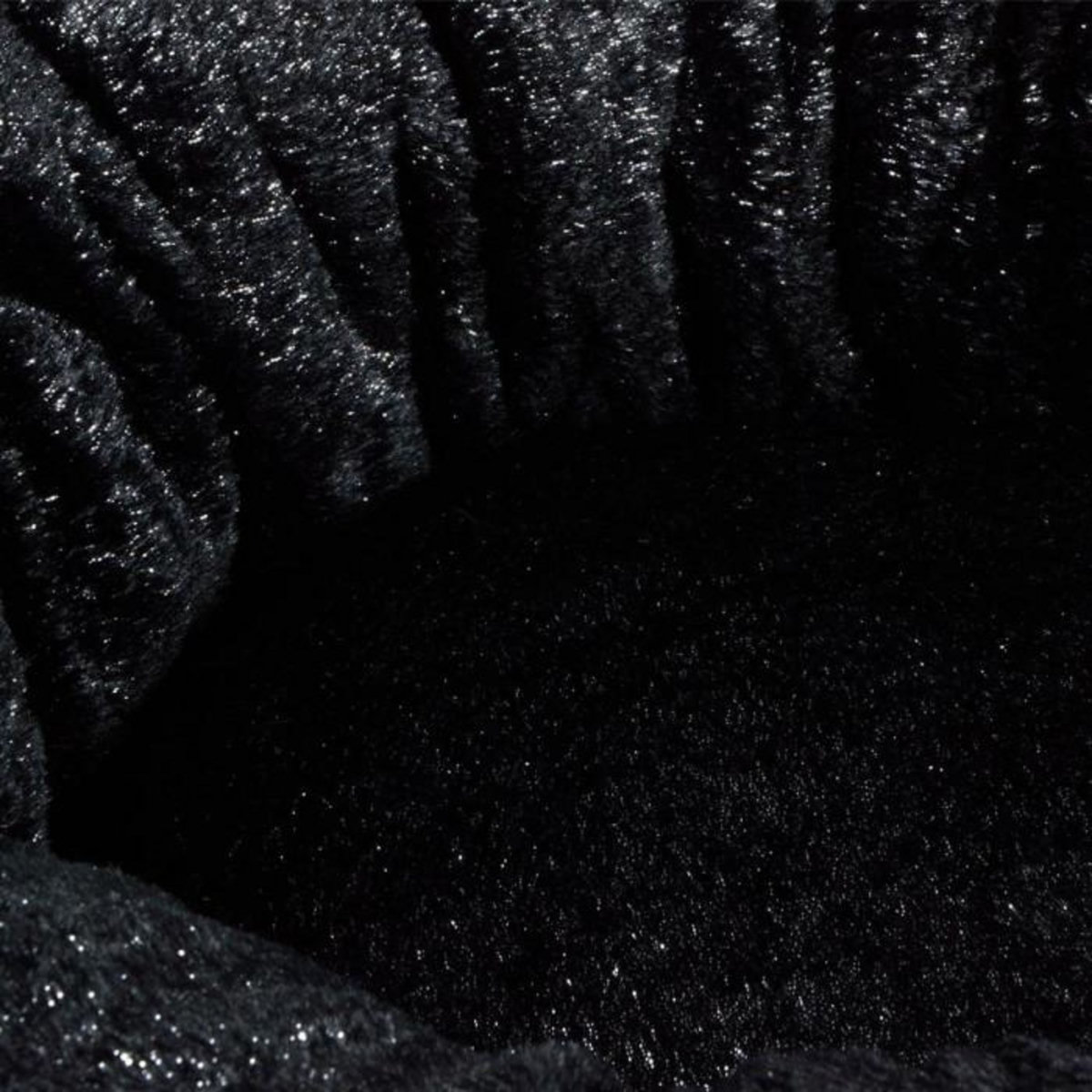 Paris Prix Coussin pour Chien & Chat  Paillettes  55cm Noir