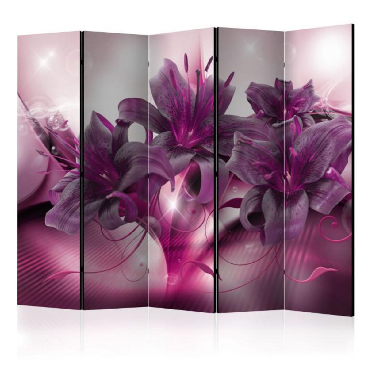 Paris Prix Paravent 5 Volets  The Purple Flame  172x225cm