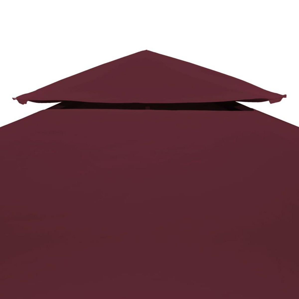 VIDAXL Toile de toit de belvedere 2 niveaux 310 g/m^2 4x3 m bordeaux