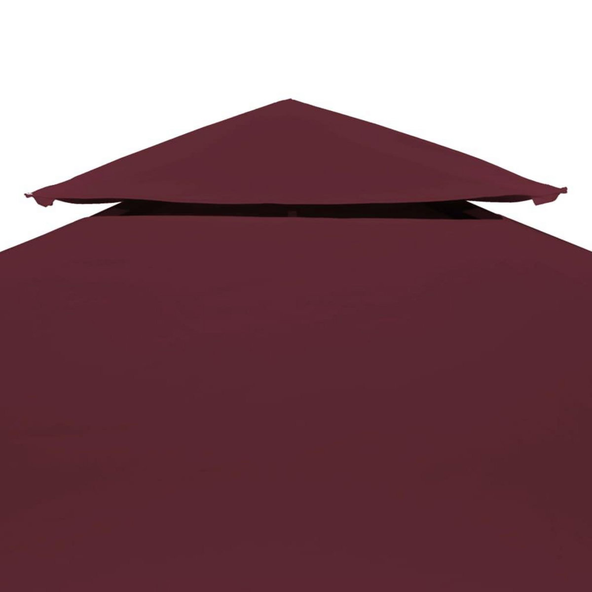 VIDAXL Toile de toit de belvedere 2 niveaux 310 g/m^2 4x3 m bordeaux