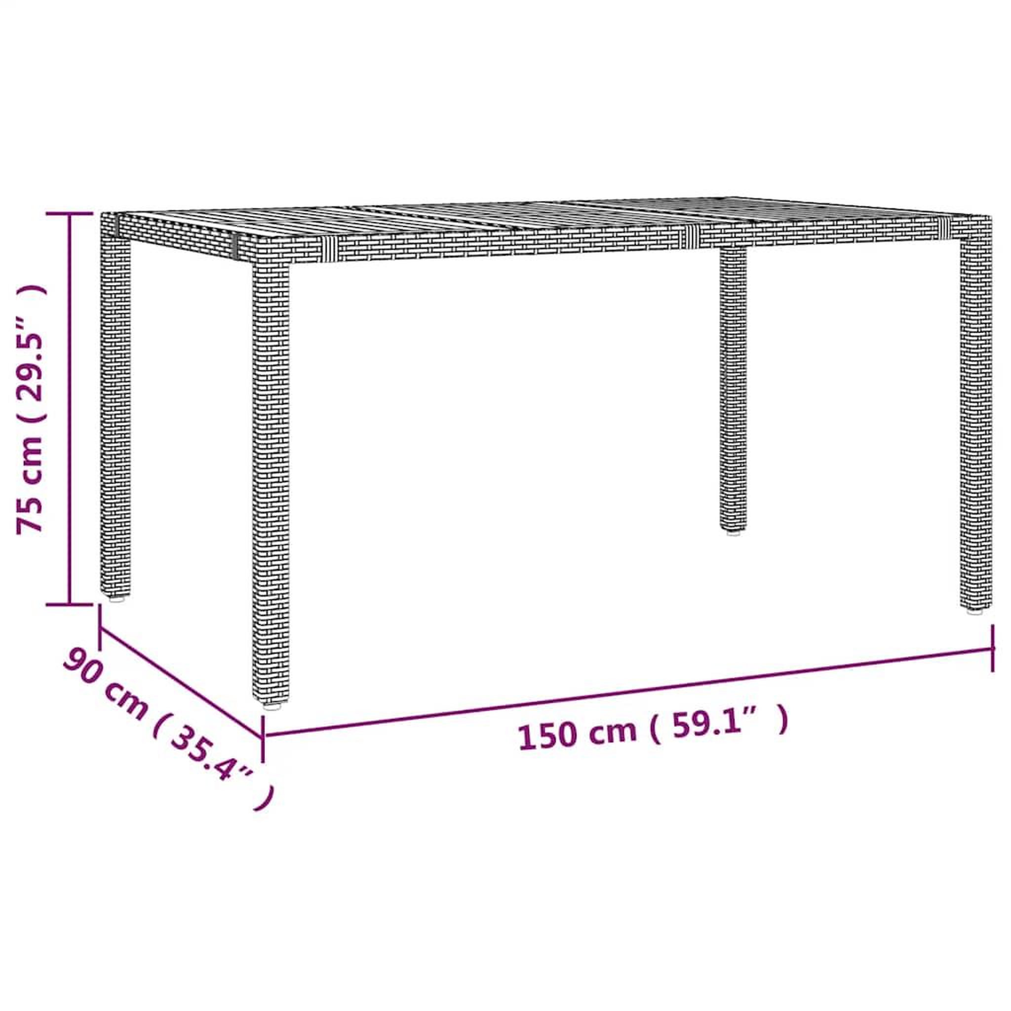 Voir la diapositive 6 : VIDAXL Ensemble de bistro de jardin 7 pcs coussins gris poly rotin