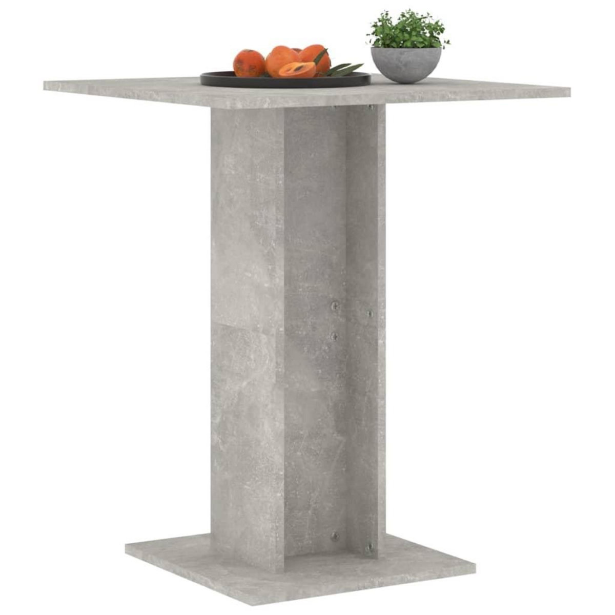 VIDAXL Table de bistro Gris beton 60x60x75 cm Bois d'ingenierie
