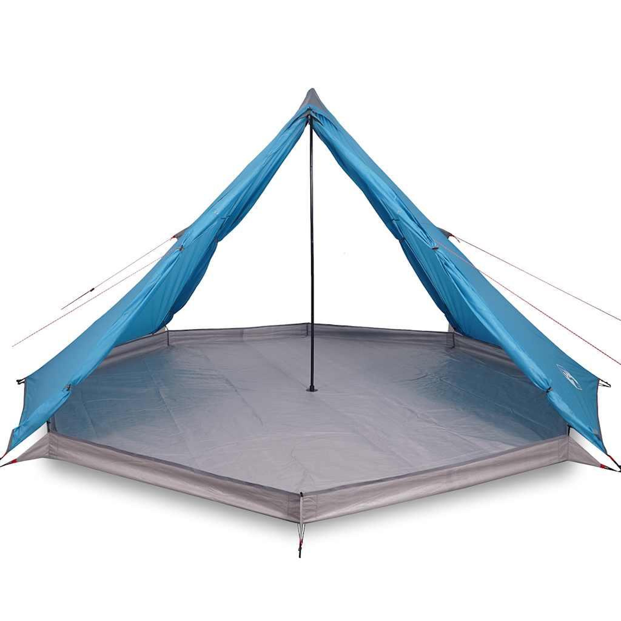 Voir la diapositive 4 : VIDAXL Tente familiale tipi 8 personnes bleu impermeable