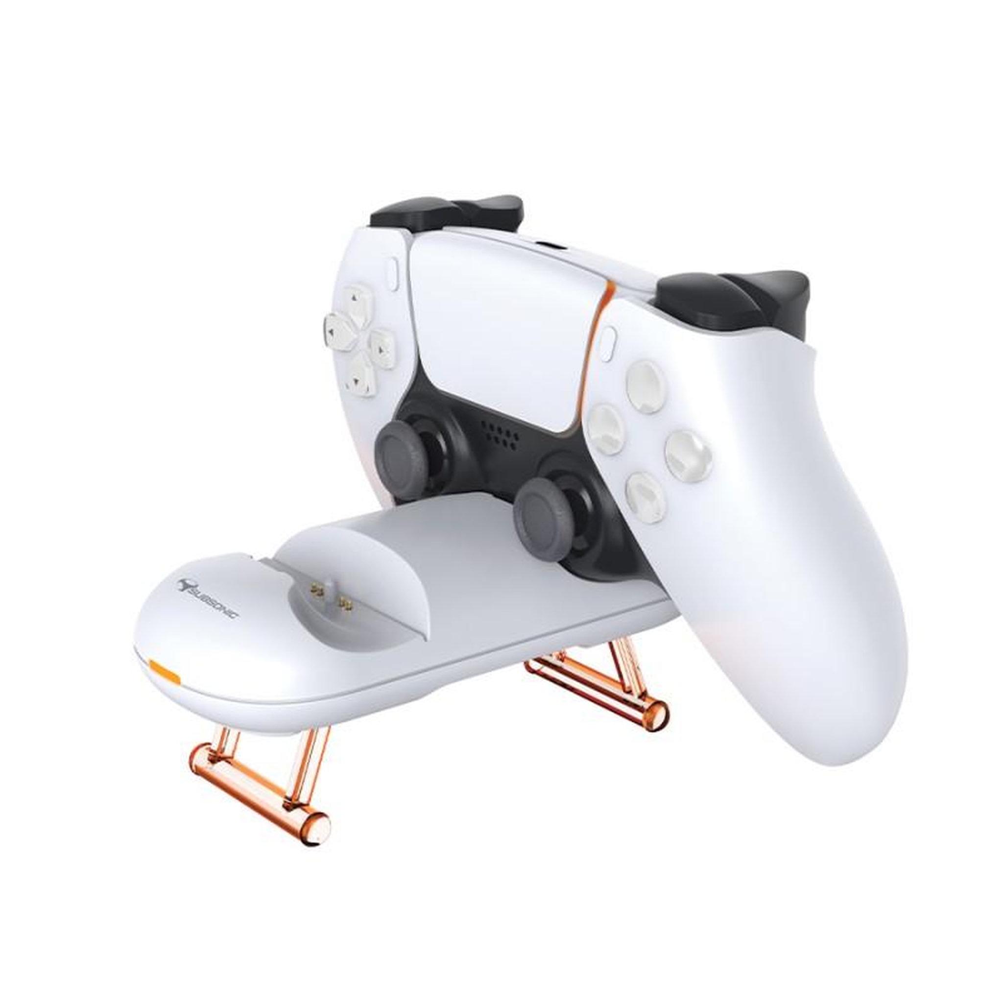 Voir la diapositive 3 : Subsonic Chargeur manette PS5, Station de recharge compacte avec câble usb-c pour manette Dualsense