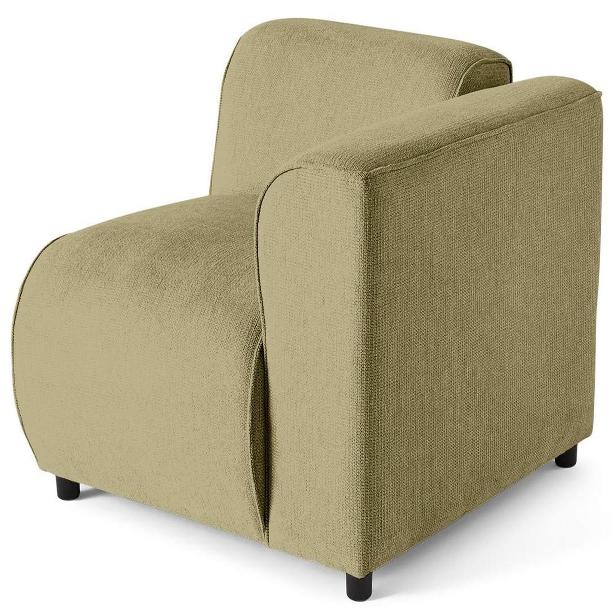 Voir la diapositive 1 : LISA DESIGN Suaro - module d'assise d'angle droit en tissu texturé