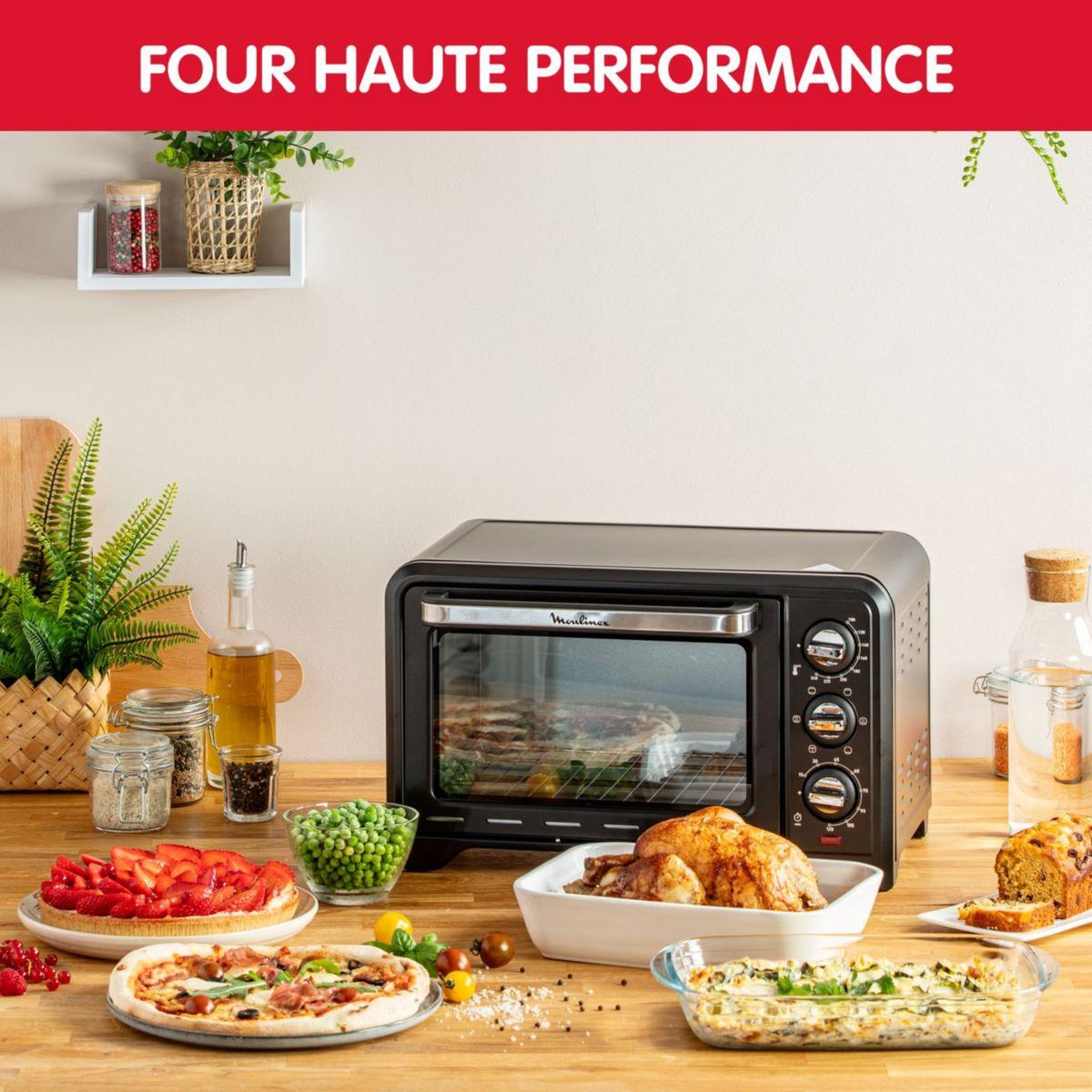 Voir la diapositive 3 : MOULINEX Mini four optimo 19l yy5187fb