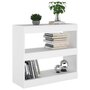 Voir la diapositive 5 : VIDAXL Bibliotheque/Separateur de piece Blanc 80x30x72 cm