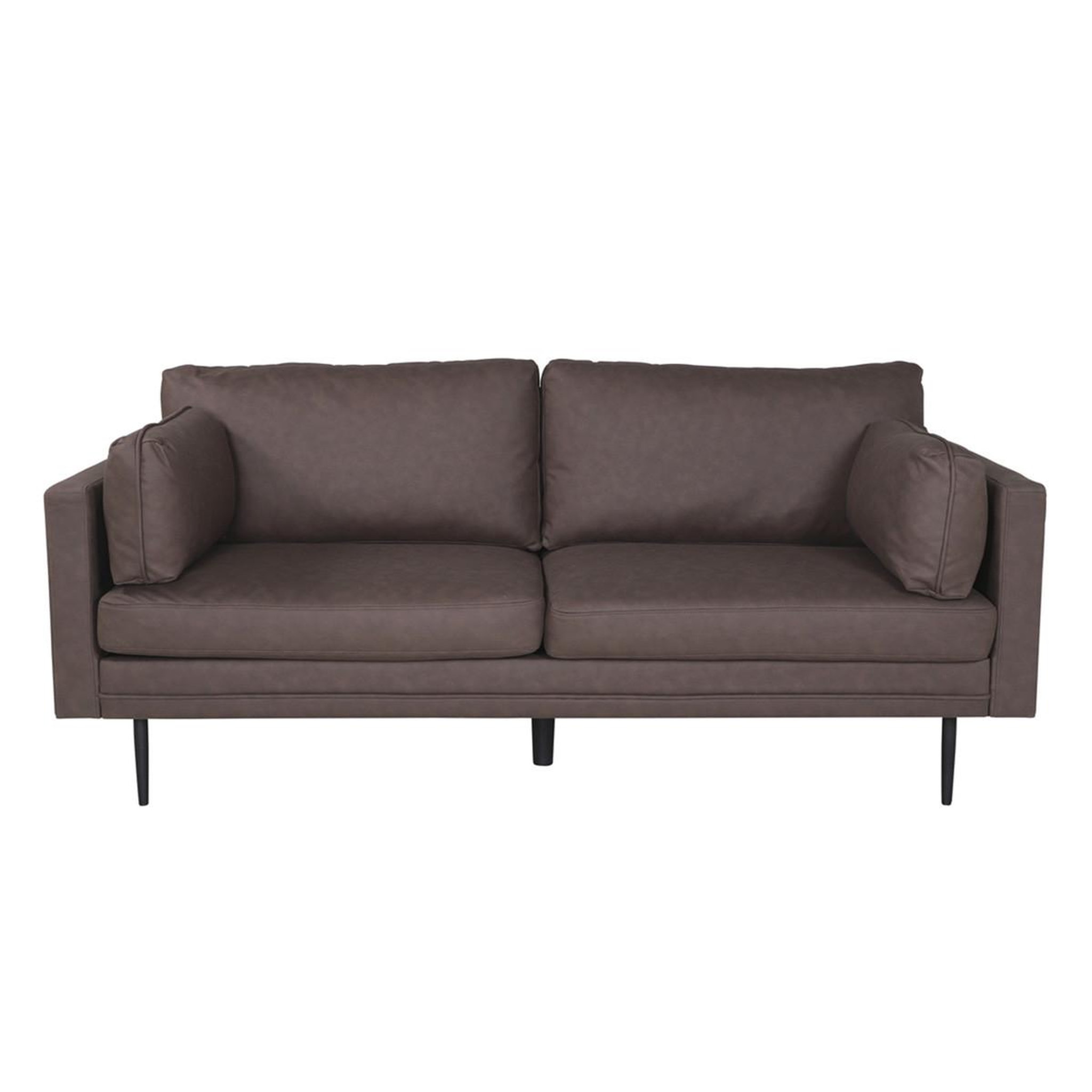 Voir la diapositive 2 : Paris Prix Canapé 3 places en microfibre  boom  203cm marron