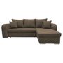 Voir la diapositive 3 : Canapé d'angle convertible réversible 5 places tissu BOB