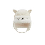 Petit Béguin Chapka bébé en velours côtelé Gribouille. Coloris disponibles : Beige