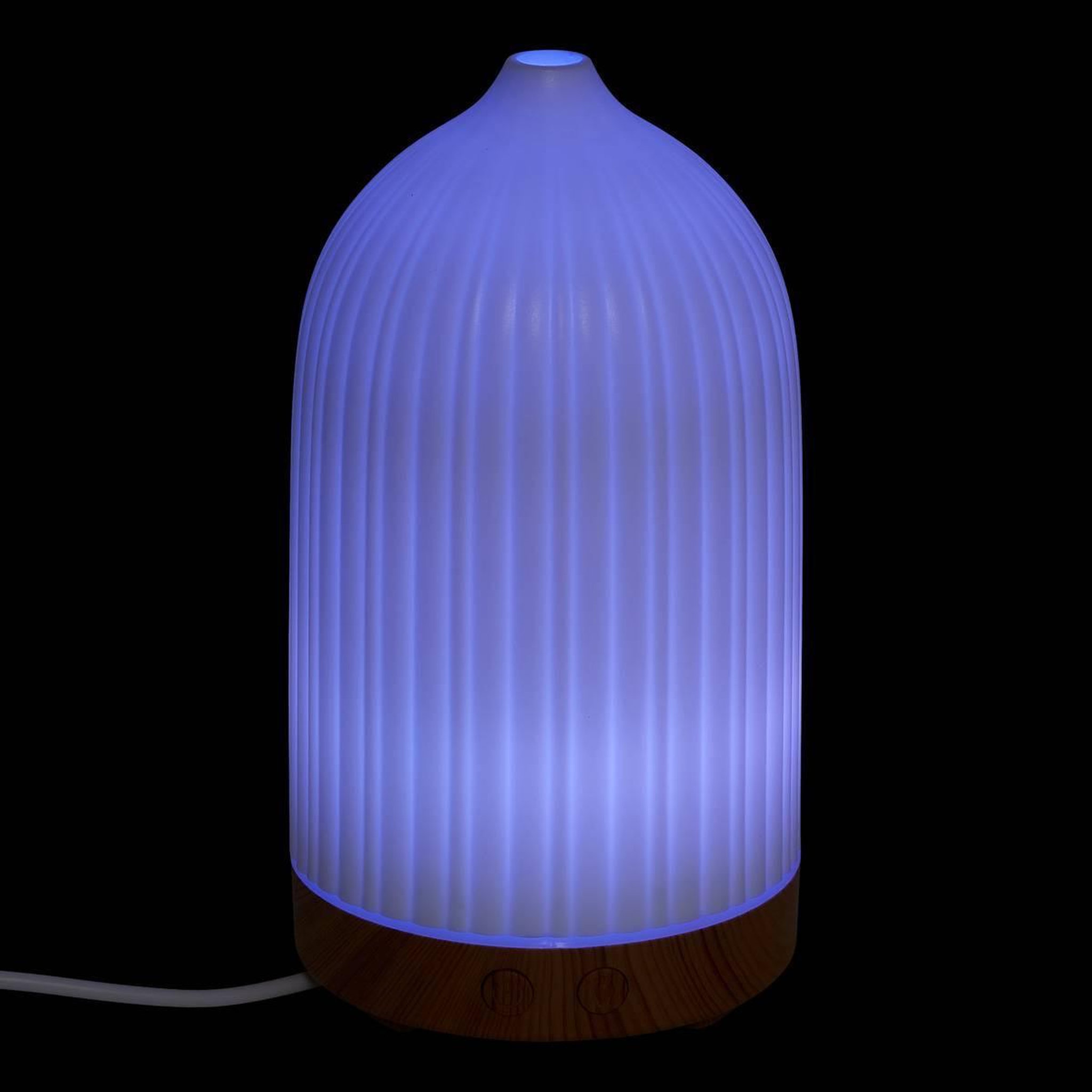 Voir la diapositive 5 : ATMOSPHERA Diffuseur d'huiles essentielles à led  berni  17cm blanc