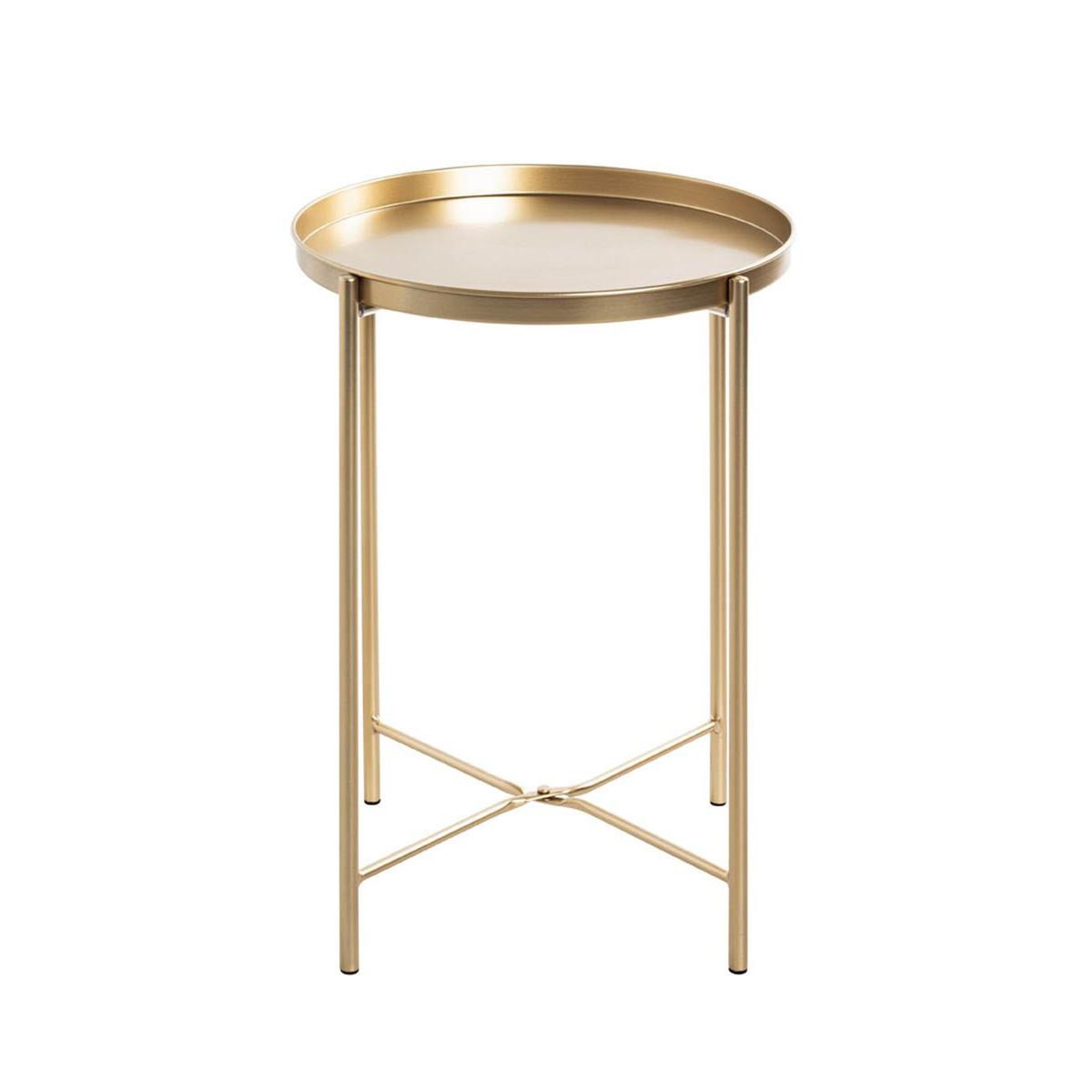 Voir la diapositive 2 : Paris Prix Table d'appoint métal  yann  50cm or