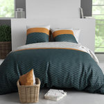 ATELIER DU COTON Housse de couette 260x240 ORUS + 2 taies coton 57 fils