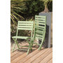 Voir la diapositive 4 : DCB GARDEN Chaise de jardin pliante - Aluminium - Vert lagune - MARIUS