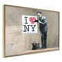 Voir la diapositive 1 : Paris Prix Affiche Murale Encadrée  Banksy I Heart NY